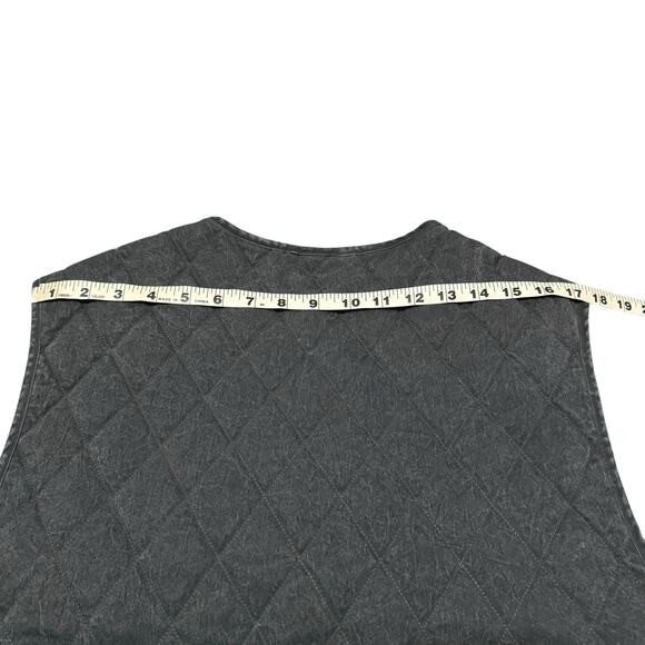 Nike Jordan Flight Heritage Insulated Vest Grey Black Men's Sz Large DV7565-010 - Picture 6 of 7